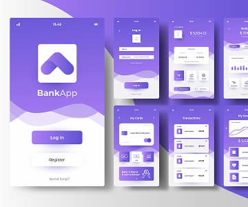 screenshorts of banking app